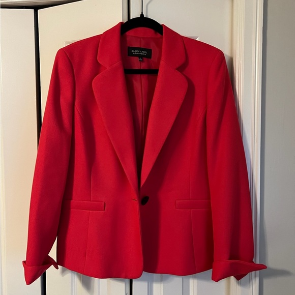 Black Label Jackets & Blazers - Black Label by Evan Picone Bold Red Blazer Size 14